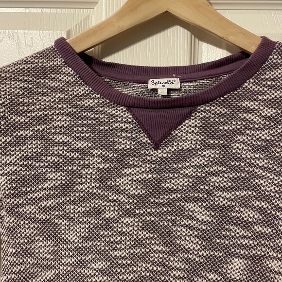 Splendid kid purple & white sweater sz 10 - Picture 2 of 7